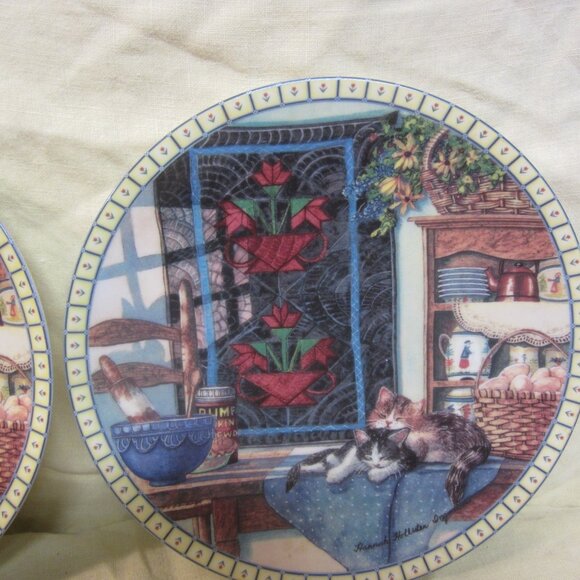 VTG 1990 KNOWLES DISPLAY PLATE, LAZY MORNINGS, $EACH - Picture 3 of 7
